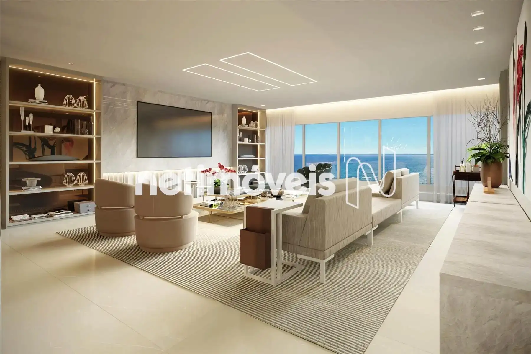  SALA DE ESTAR COM VISTA PARA O MAR