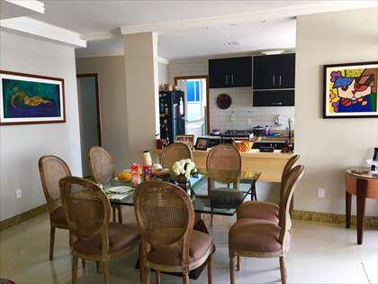 Sala integrada com cozinha