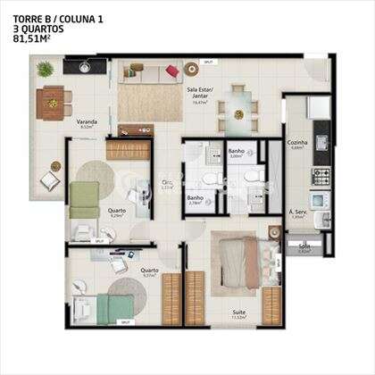 Planta Torre B Coluna 01