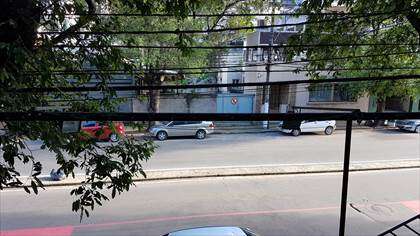 Vista frontal das casas 