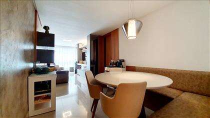 Sala para 2 ambientes toda montada