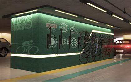 Bicicletário - imagem ilustrativa