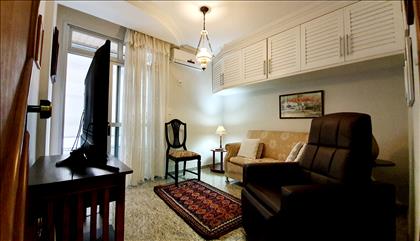 Quarto 1 com varanda - hoje como sala de TV