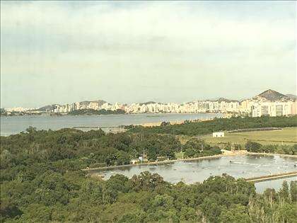 Vista de toda praia de Camburi