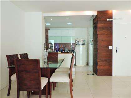 Sala de jantar/estar: cozinha integrada