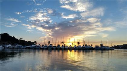 Praia do Canto: vista do Iate Clube