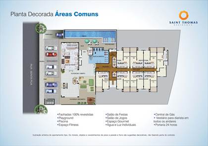 Planta Áreas comuns