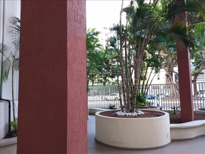 Área de jardim.