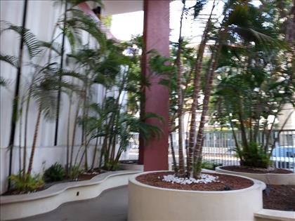 Área de jardim.