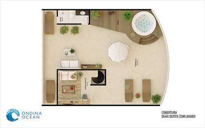 PLANTA COBERTURA DUAS SUITES