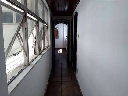 Área de circulação para os quartos
